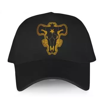 Уличная бейсбольная кепка, черные хлопковые шапки, крышка Bulls Awesome, японское аниме Манга Аста, мужская и женская летняя кепка в стиле хип-хоп, шляпа от солнца Adjustable