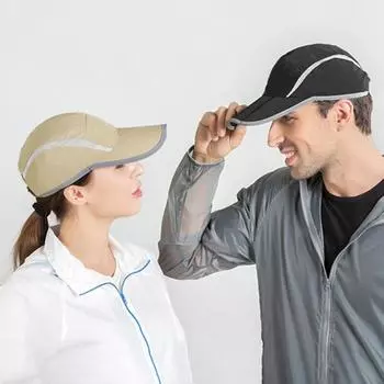 Уличная бейсбольная кепка, весна-лето, дышащая УФ-защита от солнца, складная женская и мужская бейсбольная кепка для рыбалки, пешего туризма, бега, тройная повседневная фуражка темно-серого