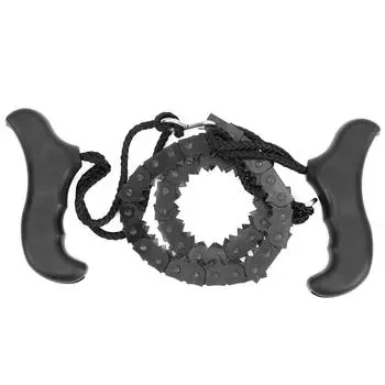 Уличная бензопила, портативная ручная карманная ферромарганцевая пила для выживания на открытом воздухе в кемпинге