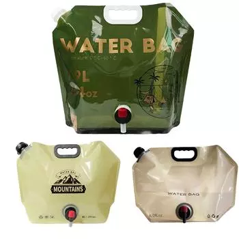 Уличная большая вместимость складной мешок для хранения воды утолщенное пластиковое ведро с принадлежностями для кемпинга(270 унций) One Size