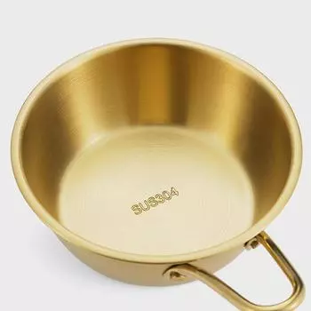 Уличная чаша из нержавеющей стали 304, 380 мл, чаша Sierra, посуда для пикника, портативная чашка для барбекю, походов, кемпинга золотой