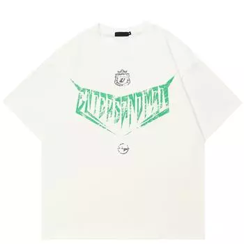 Уличная черная футболка с буквами и рисунком, хлопковые топы унисекс, футболки, летняя футболка с короткими рукавами S белый