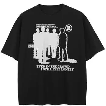 Уличная черная футболка с буквами и рисунком, хлопковые топы унисекс, футболки, летняя футболка с короткими рукавами S чёрный