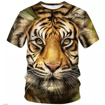Уличная футболка с 3D животными, мужские футболки с 3D принтом кошек, забавные мужские повседневные футболки в стиле хип-хоп с короткими рукавами, летний топ S