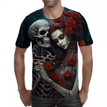 Уличная футболка с 3D животными, мужские футболки с 3D принтом тигра, забавные мужские повседневные футболки в стиле хип-хоп с короткими рукавами, летний топ S