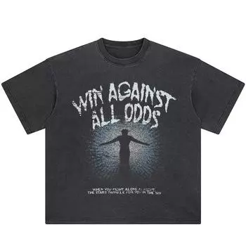 Уличная футболка с буквенным рисунком, хлопковая черная футболка, топы унисекс, футболки, летняя футболка с короткими рукавами S чёрный