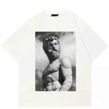 Уличная футболка с забавным рисунком, хлопковая футболка, топы унисекс, футболки, летняя футболка с короткими рукавами S белый