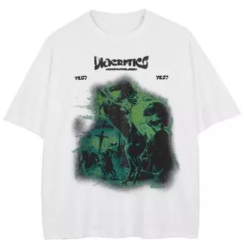 Уличная футболка с забавным рисунком, хлопковые топы унисекс, футболки, летняя футболка с короткими рукавами M белый