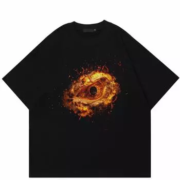 Уличная футболка унисекс Devil s Eye M чёрный