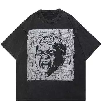 Уличная футболка унисекс с графикой Sad Baby, черная хлопковая футболка, топы унисекс, футболки, летняя футболка с короткими рукавами S чёрный