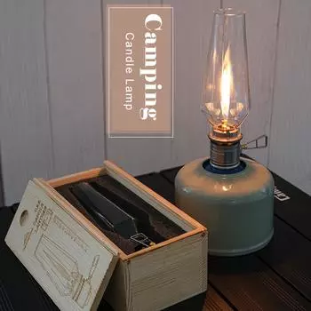Уличная газовая свеча, лампа, палатка, фонарь для альпинизма, кемпинга, пешего туризма, рыбалки серебряный