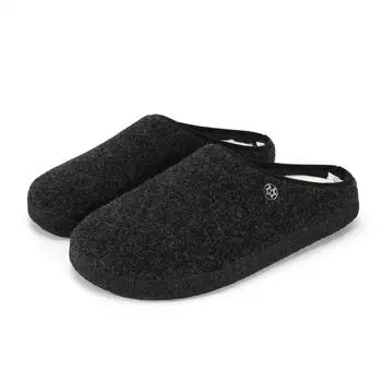 Уличная хлопковая обувь. Домашние хлопковые тапочки. Согревающая обувь. Нескользящая удобная верхняя часть. 36 чёрный