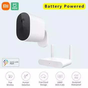Уличная камера Xiaomi Mijia (Батарея заряжена) Настоящая беспроводная домашняя камера безопасности 1080P FHD IP65