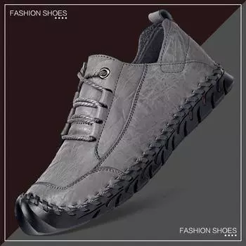 Уличная кожаная обувь. Мужская повседневная спортивная обувь на мягкой подошве. 38