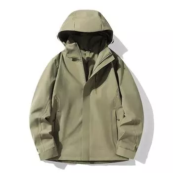 Уличная куртка из жесткого материала, весенне-осенняя мужская повседневная спортивная куртка, водонепроницаемая ветрозащитная функциональная куртка, одежда для альпинизма M зелёный