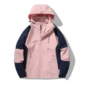 Уличная куртка с капюшоном, пара стилей, цветных блоков, свободная ветрозащитная куртка с половиной молнии, походная куртка, кемпинг, скалолазание, рыбалка, мужская штурмовая куртка L зелёный