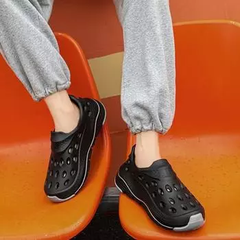 Уличная мужская обувь, нескользящая и водонепроницаемая, мужская сандалия, высота с платформой, роскошный дизайнер 2024 года, новинка лета, низкая цена, повседневная обувь из ЭВА 39