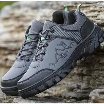 Уличная мужская походная обувь, походная спортивная обувь для отдыха, модная одежда, устойчивые к тренировкам кроссовки для бега, мужская обувь для прогулок 43 серый