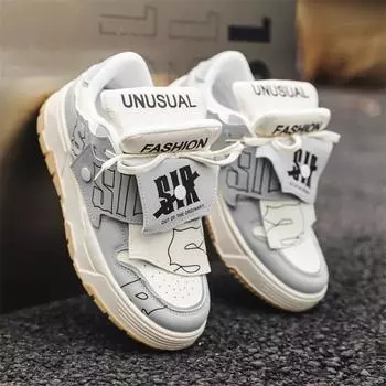 Уличная обувь для пар Tide Bread Shoes для мужчин, обувь для досок, повседневная обувь для мужчин, удобные нескользящие кроссовки, мода 35 синий