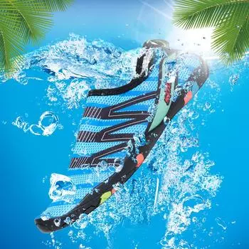 Уличная обувь; тапочки для плавания; обувь для серфинга; водная обувь; кожаные носки; обувь в полоску; легкая парная морская обувь 36 синий