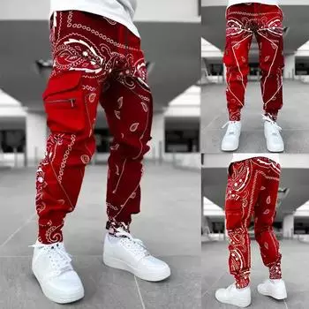 Уличная одежда, мужские шаровары для бега, мужские брюки-карго, повседневные спортивные штаны с карманами в стиле хип-хоп, мужские модные брюки, большие размеры XXXXXL чёрный