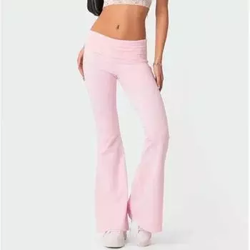 Уличная одежда, однотонные брюки, женские облегающие повседневные брюки-клеш с высокой талией, женская одежда, длинные капри, брюки Pantalon 30397 XS орион