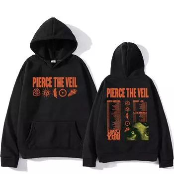 Уличная одежда унисекс Pierce The Veil Rock Band Hoodies I Can t Hear You World Tour 2025 Hip Hop Unisex Fashion Pullovers XS