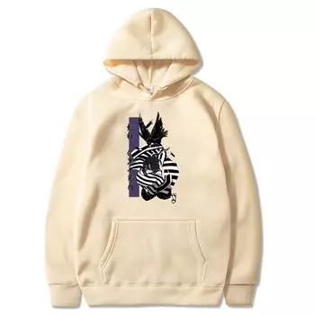 Уличная одежда в стиле аниме «Убийца демонов» с принтом «Игуро Обанай» с капюшоном для мужчин и женщин, толстовки с капюшоном на молнии с капюшоном «Манга», толстовка «Харадзюку» унисекс, куртка на молнии XS чёрный