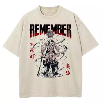 Уличная одежда в стиле хип-хоп, мытая футболка большого размера с абрикосом, футболка японского аниме с графическим принтом, унисекс, летняя хлопковая футболка с коротким рукавом, унисекс 3XL
