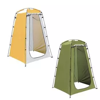 Уличная палатка для быстрой установки, конфиденциальная палатка, ткань с серебряным покрытием 190T, водонепроницаемая, устойчивая к ультрафиолетовому излучению, портативная, меняющаяся