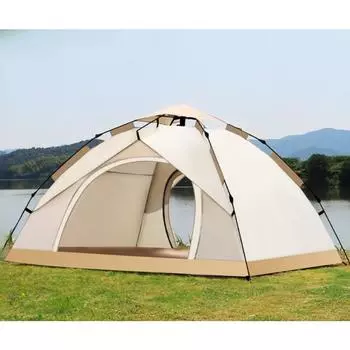 Уличная палатка с автоматической защитой от солнца, ветрозащитная, быстро открывающаяся, бытовая складная водонепроницаемая палатка для кемпинга, пикника, 3-4 человека 2 people