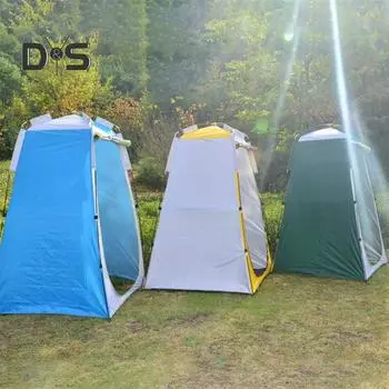 Уличная переносная душевая палатка, простая установка, пляжный кемпинг, походы, переносная раздевалка, мобильный туалет, мгновенная уединенная палатка, укрытие от солнца синий