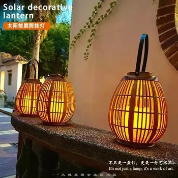 Уличная переносная подвесная композиция из деревьев, ландшафтный дизайн на солнечных батареях, атмосфера балкона, садовая люстра от пола до потолка