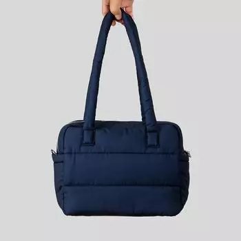 Уличная переносная стеганая сумка-тоут с широким плечевым ремнем, сумка через плечо большой вместимости красный