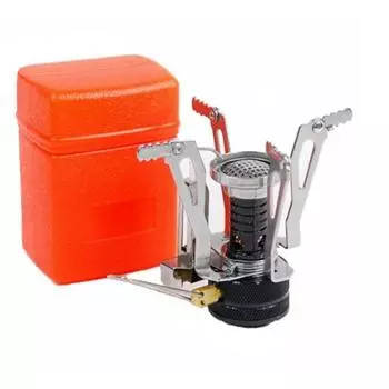 Уличная походная плита с электронным зажиганием, мини-конфорка с одной горелкой, портативная газовая плита с бутаном