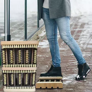 Уличная полировальная машина для обуви, щетка для снега и грязи, многофункциональная очиститель, скребок для обуви для внутренних и