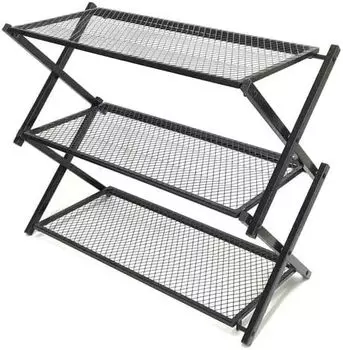 Уличная полка Park Lane, 3 яруса, черная, Space-in-Rack K-10576BK