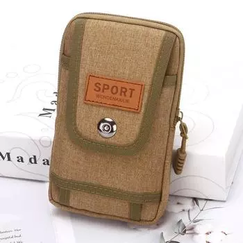 Уличная поясная сумка, кошелек, поясная сумка для мужчин, 6,5 дюймов, чехол для телефона, походная охотничья тактическая сумка для повседневного ношения, унисекс, рабочая сумка