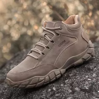 Уличная повседневная мужская обувь. Модная все трендовая мужская рабочая обувь весны и осени. Молодежная мужская обувь. 39 коричневый