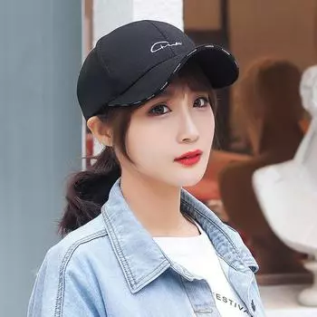 Уличная простая унисекс вышивка уличная мода бейсболка корейский стиль кепка женская шляпа с буквой