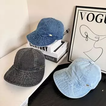 Уличная ретро-ковбойская шляпа-ведро для женщин, весенне-летняя, для показа, маленькое лицо, большие поля, солнцезащитная шляпа, большая окружность головы, остроконечная шляпа, прилив M56-58cm чёрный