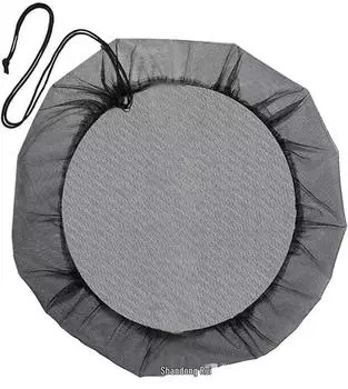 Уличная сетка для бочки с дождевой водой, защищающая от насекомых: Крышка фильтра для садового резервуара для воды 80 cm чёрный