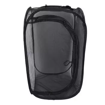 Уличная сетка для растений, черная складная сетчатая клетка для теплиц для растений, комнаты наблюдения Inc. 35x35x60cm/13.8x13.8x23.6in