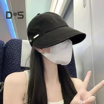 Уличная шляпа с защитой от солнца, с широкими полями, однотонная, с регулируемой окружностью головы, складная, легкая, садовая, для путешествий, солнцезащитная шляпа бежевый