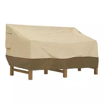 Уличная скамейка защищена водонепроницаемым чехлом из ткани Оксфорд Водонепроницаемый чехол для скамейки Оксфорд