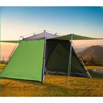 Уличная складная палатка, тент, пляжный ночной противомоскитный двухслойный, устойчивый к ультрафиолетовому излучению, автоматический тент из алюминиевого сплава 315*315*210CM