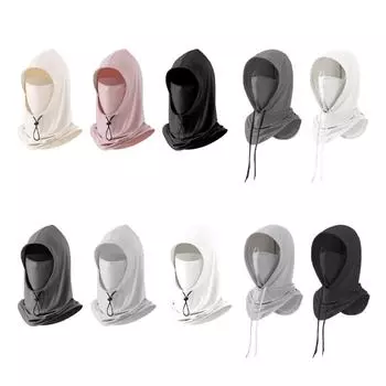 Уличная солнцезащитная Балаклава, солнцезащитный козырек, Балаклава для рыбалки, солнцезащитные мужские и женские солнцезащитные шляпы, широкие integrated светло-серый