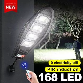 Уличная солнечная лампа, мощный светодиодный светильник, умный датчик, настенный светильник, уличный фонарь, водонепроницаемый солнечный свет, садовый фонарь, полезный свет A-1PCS