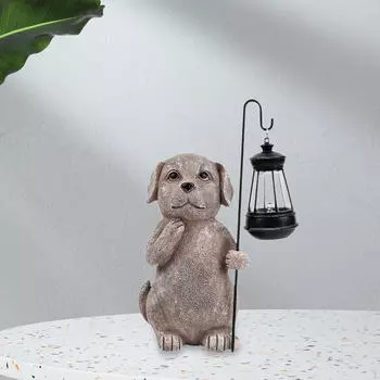 Уличная статуя собаки, легкая фигурка, коллекционный декор, скульптура животного для балконных террас