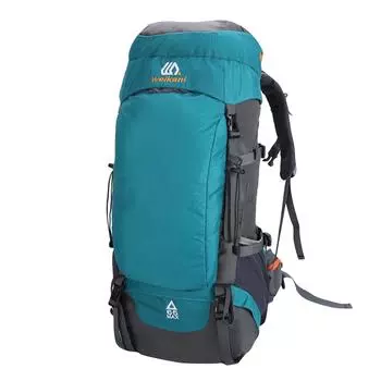 Уличная сумка для альпинизма, водонепроницаемая и износостойкая дорожная сумка, сумка для багажа большой вместимости 65 литров, походный рюкзак, рюкзак One Size синий